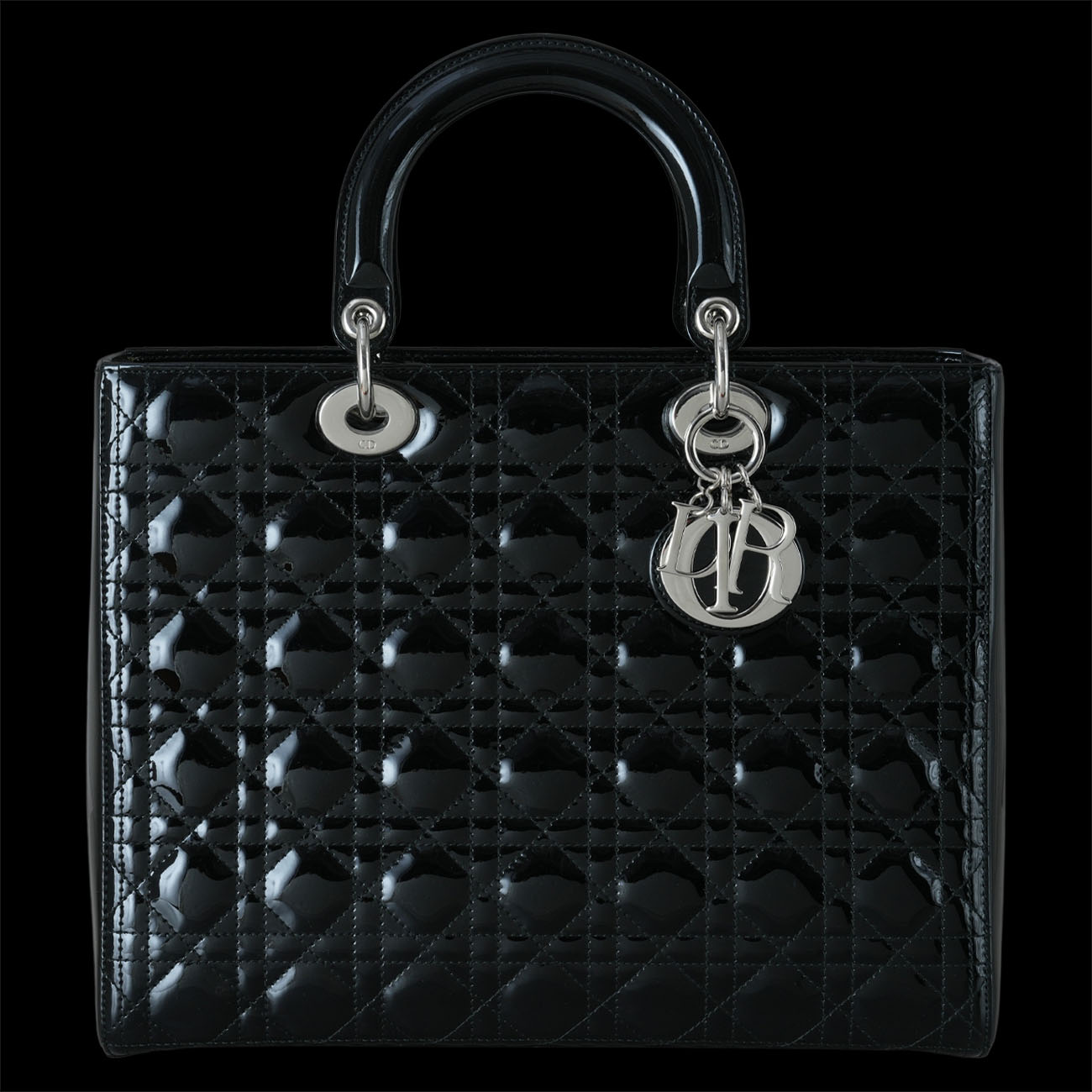 CHRISTIAN DIOR(USED)크리스찬디올 페이던트 레이디디올 라지 토트 겸 숄더백